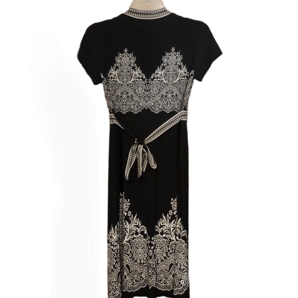 Black Floral Motherhood Maternity Dress Size Small - Picture 2 of 5